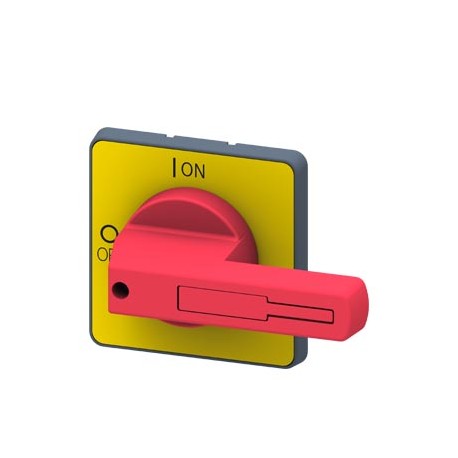 3LD9243-3B - 3LD9243-3B SIEMENS rotary operating mechanism, actuating lever Red / yellow, for four-hole Front mounting, A..