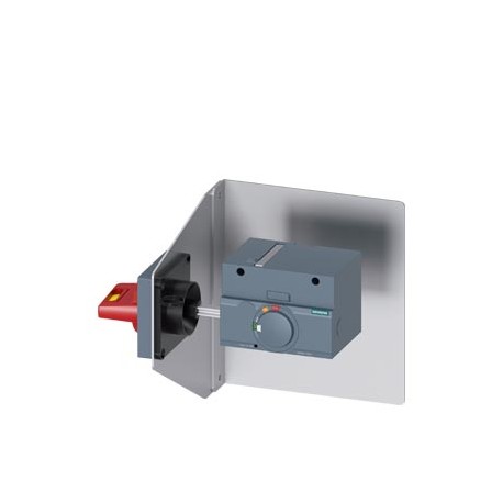 3VA9257-0PK57 - 3VA9257-0PK57 SIEMENS side wall mounted rot. operator emergency-stop IEC IP65 with mounting bracket 24V DC l..