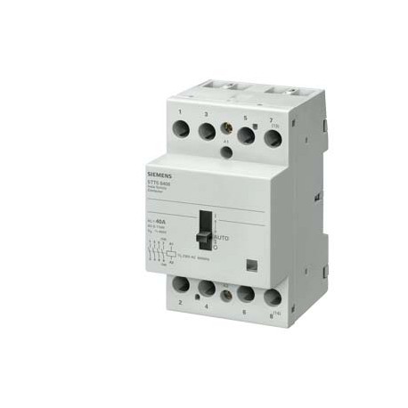 5TT5841-6 - 5TT5841-6 SIEMENS INSTA contactor 0/1-automatic with 3 NO contacts and 1 NC contact Contact for 230 V AC, 40..
