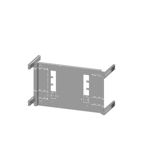 8PQ6000-4BA47 - 8PQ6000-4BA47 SIEMENS SIVACON S4 mounting plate 3VL7 up to 1250A 3-pole 4-pole fixed-mounted H: 450mm W: 800..