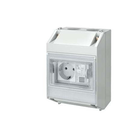5SZ9206 - 5SZ9206 SIEMENS RC safety socket outlet T55 Type A (PSE/SSF) 16 A 1+N-pole IFN 10 mA 125-230 V 2 MW in molde..