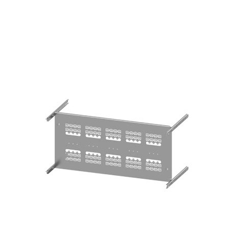 8PQ6000-8BA48 - 8PQ6000-8BA48 SIEMENS SIVACON S4 mounting plate 3VA10 (100A), 4-pole, fixed-mounted, plug-in socket, H:350mm..