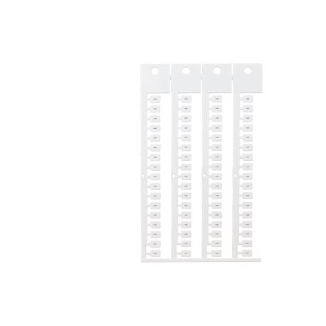 8WA8348-0AA - 8WA8348-0AA SIEMENS inscription label, front, with 1, vertical, terminal width: 5 mm, H: 7 mm, white