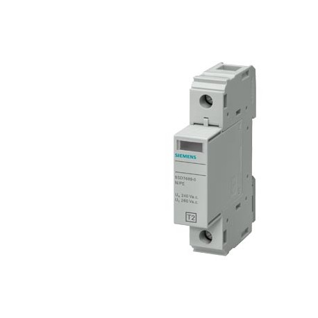 5SD7481-0 - 5SD7481-0 SIEMENS Surge arrester Type 2 Requirement class C, UC 260V Pluggable protective modules 1-pole, N-..
