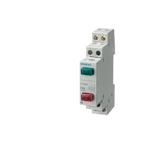 5TE4830 - 5TE4830 SIEMENS button, 1 NO+1 NC 20 A 2 keys red green,