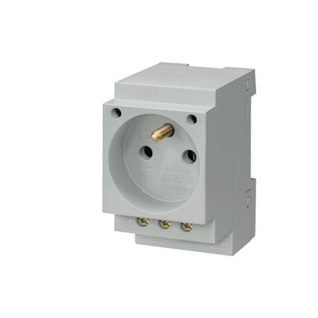 5TE6803 - 5TE6803 SIEMENS Socket outlet 16 A with grounding pin according to CEE 7 for installation in distribution bo..