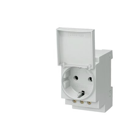 5TE6801 - 5TE6801 SIEMENS SCHUKO socket outlet 16 A with cover according to DIN VDE 0620 for installation in distribut..