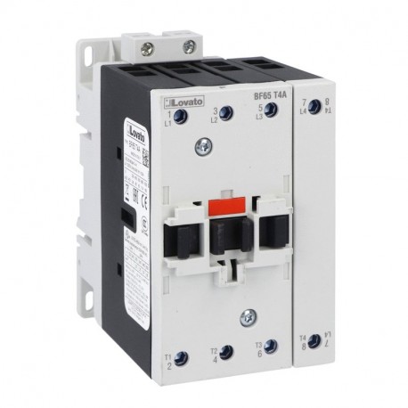 BF65T4A02460 - BF65T4A02460 LOVATO FOUR-POLE CONTACTOR, IEC OPERATING CURRENT ITH (AC1) 100A, AC COIL 60HZ, 24VAC