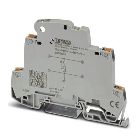 TTC-6-MOV-C-48DC-PT-I - TTC-6-MOV-C-48DC-PT-I 2906855 PHOENIX CONTACT Medium surge protection with integrated status indicator for a..