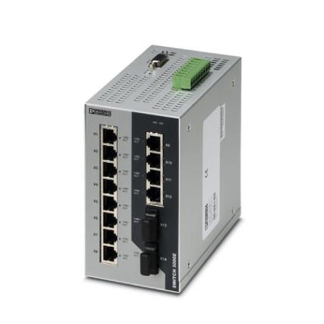 FL SWITCH 3012E-2FX SM - FL SWITCH 3012E-2FX SM 2891119 PHOENIX CONTACT Industrial Ethernet Switch