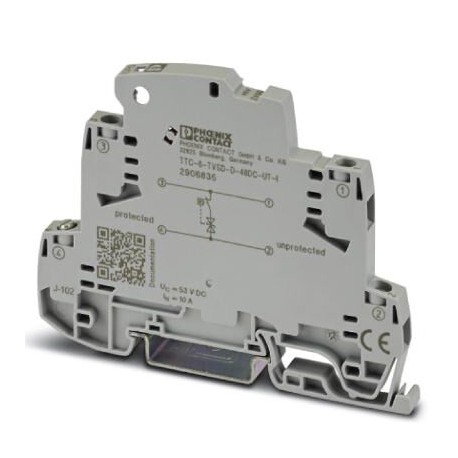 TTC-6-TVSD-D-48DC-UT-I - TTC-6-TVSD-D-48DC-UT-I 2906835 PHOENIX CONTACT Fine surge protection with integrated status indicator for a ..