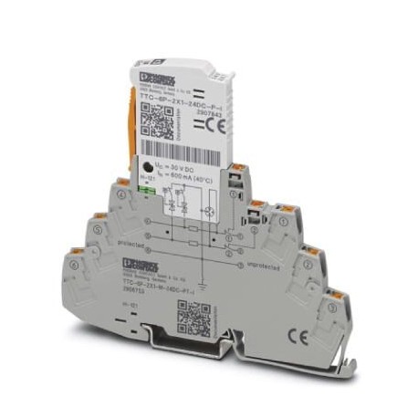 TTC-6P-2X1-M-24DC-PT-I - TTC-6P-2X1-M-24DC-PT-I 2906753 PHOENIX CONTACT Surge protection, consisting of protective plug and base elem..