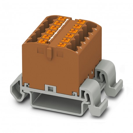 PTFIX 12X2,5-NS35A BN - PTFIX 12X2,5-NS35A BN 3273164 PHOENIX CONTACT Distribution block