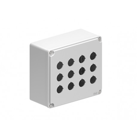 LPZM12CA8 - LPZM12CA8 LOVATO MULTIHOLES CONTROL STATIONS, EMPTY WITH NO ACTUATORS, FOR 12 ACTUATORS. GREY COVER
