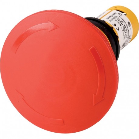 C22-PVT60P-K11 - C22-PVT60P-K11 121612 Y7-121612 EATON ELECTRIC Emergency-stop, 60mm, pull/turn release, 1NO1NC, black