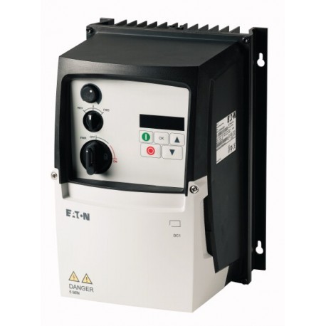 DC1-S1011NB-A6SCE1 - DC1-S1011NB-A6SCE1 186078 EATON ELECTRIC Variable frequency drives, 1-/single-phase 115 V, 10.5 A, 0.55 kW, ..