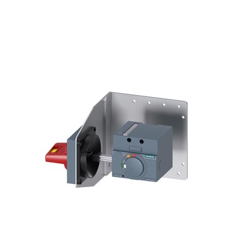 3VA9137-0PK57 - 3VA9137-0PK57 SIEMENS side wall mounted rot. operator emergency-stop IEC IP65 with mounting bracket 24V DC l..