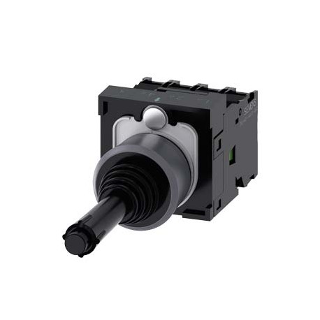 3SU1130-7BE10-1QA0 - 3SU1130-7BE10-1QA0 SIEMENS Coordinate switch, 22 mm, round, plastic with metal front ring, black, 4 switch p..