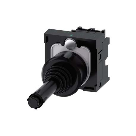 3SU1100-7BB10-1NA0 - 3SU1100-7BB10-1NA0 SIEMENS Coordinate switch, 22 mm, round, plastic, black, 2 switch positions, vertical lat..