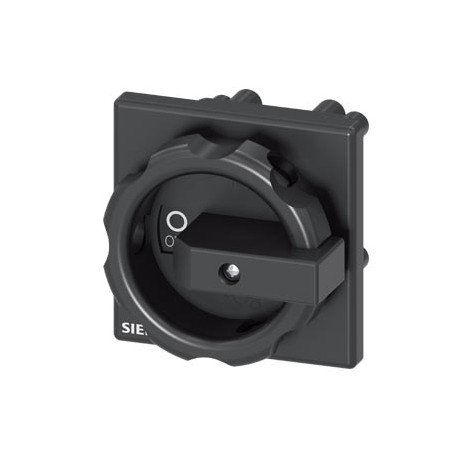 3LD9344-4C - 3LD9344-4C SIEMENS rotary operating mechanism, black 66x66 mm ground plate mounting Central hole mounting 22..
