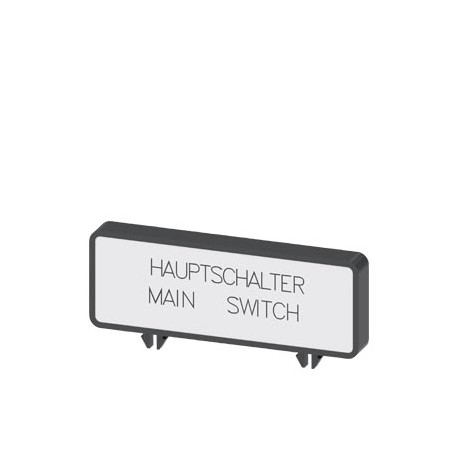3LD9346-1A - 3LD9346-1A SIEMENS extra rating plate, German/English "Main switch / main switch" (10-unit packaging) access..