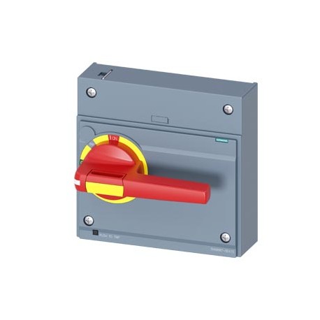 3VA9687-0EK15 - 3VA9687-0EK15 SIEMENS FRONT MOUNTED ROTARY OPERATOR EMERGENCY-OFF IEC IP30/40 ACCESSORY FOR 3VA15/25 1000