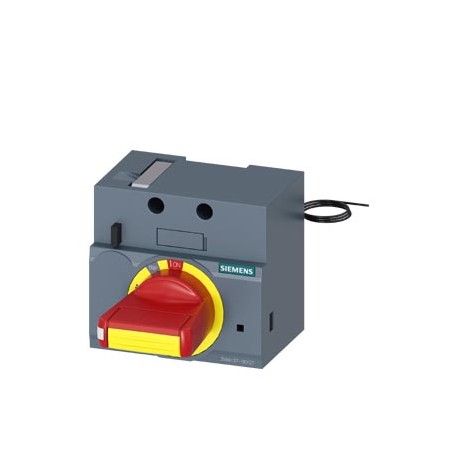 3VA9137-0EK27 - 3VA9137-0EK27 SIEMENS front mounted rotary operator emergency-off with door interlock IEC IP30/40 24V DC lig..