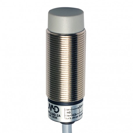 AK1/A0-4A - AK1/A0-4A MICRO DETECTORS Inductive sensor M18 unshielded NO cable 2m axial