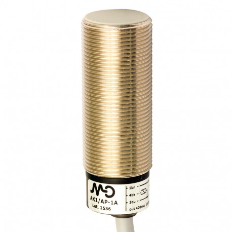 AK1/AP-1A - AK1/AP-1A MICRO DETECTORS Inductive sensor M18 shielded NO/PNP cable 2m axial