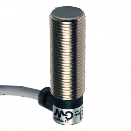 AM6/AN-1C - AM6/AN-1C MICRO DETECTORS Inductive sensor M12 short shielded NO/NPN cable 2m 90°