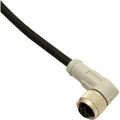 CD12M/0B-020C5 - CD12M/0B-020C5 MICRO DETECTORS Connector Female M12 90° 4 poles cable PUR 2m