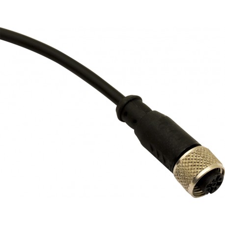 CD12M/0B-050A1HT - CD12M/0B-050A1HT MICRO DETECTORS Connector Female M12 Axial 4 poles cable PVC 5 m -25°C…+105°C