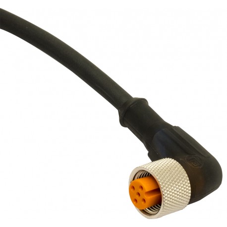 CD12M/0H-100C5 - CD12M/0H-100C5 MICRO DETECTORS Connector Female M12 90° 5 poles cable PUR 10 m