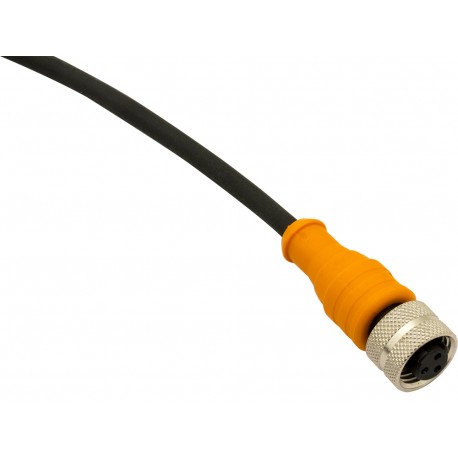CD12M/AC-050A5 - CD12M/AC-050A5 MICRO DETECTORS Connector Female M12 Axial 2 poles + GND cable 5m TPU per AC