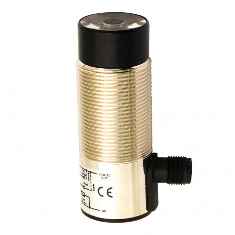 LDLV/0N-1K - LDLV/0N-1K MICRO DETECTORS Photoelectric sensor Luminescent scanner M30 NPN plug M12 90°