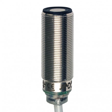 UK6C/H1-1AUL - UK6C/H1-1AUL MICRO DETECTORS Ultrasonic sensor M18 analogic 0-10 V 80-800 mm cable 2m, with teach-in cable, ..