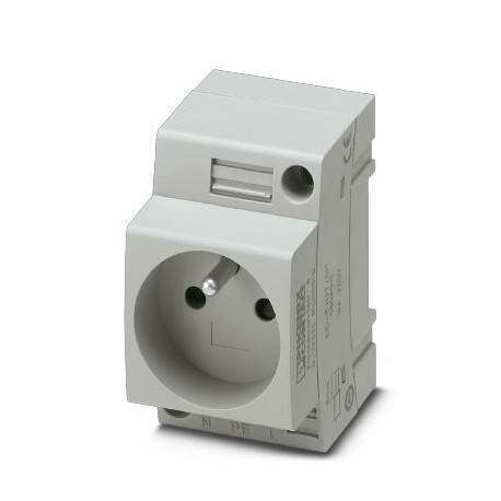 EO-E/UT/SH - EO-E/UT/SH 0804016 PHOENIX CONTACT Socket, Pin connector pattern type E, Screw connection, for France and ot..