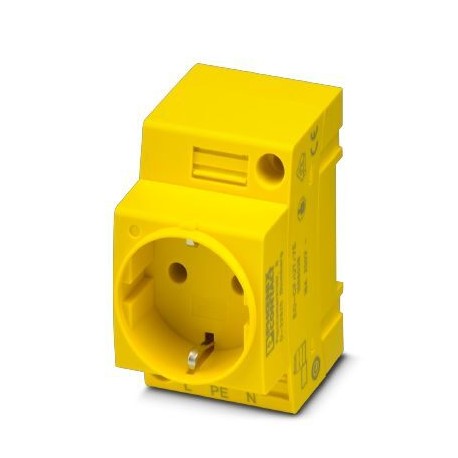 EO-CF/UT/YE - EO-CF/UT/YE 1068038 PHOENIX CONTACT Socket, Pin connector pattern type CF, yellow, for mounting on a DIN rai..