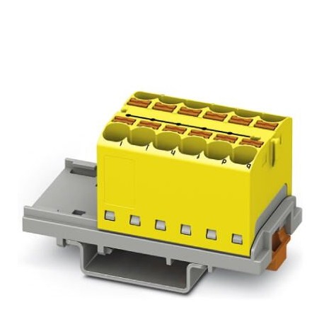 PTFIX 12X4-NS35 YE - PTFIX 12X4-NS35 YE 3273554 PHOENIX CONTACT Distribution block