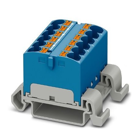 PTFIX 12X4-NS35A BU - PTFIX 12X4-NS35A BU 3273682 PHOENIX CONTACT Distribution block
