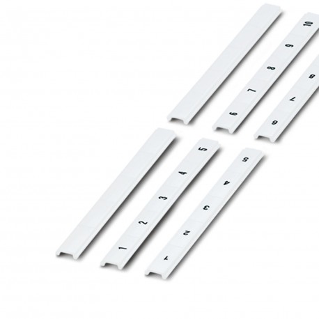 ZBF10,LGS:FORTL.ZAHLEN 1-10 - ZBF10,LGS:FORTL.ZAHLEN 1-10 0810009:0001 PHOENIX CONTACT Zack marker strip, 10-section, horizontally labeled..