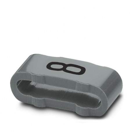 SD-WMTBS (NU) CC:8 - SD-WMTBS (NU) CC:8 0826527:8 PHOENIX CONTACT Marking collar, Labeled with the number: Numbers, gray, width: ..