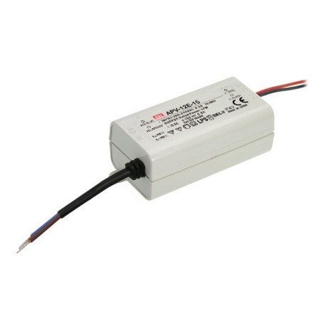 APV-12E-5 - APV-12E-5 MEANWELL AC-DC Single output LED driver Constant Voltage (CV), Input 180-264VAC, Output 5VDC / 2A