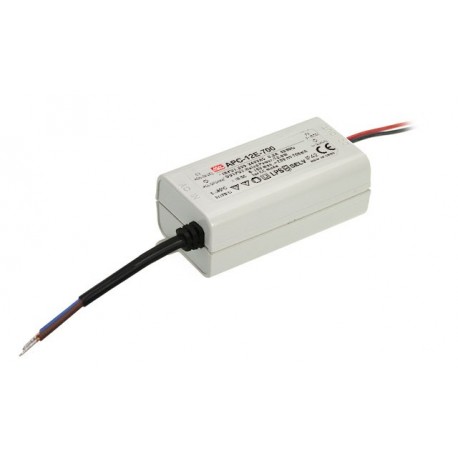 APC-12E-700 - APC-12E-700 MEANWELL AC-DC Single output LED driver Constant Current (CC), Input 180-264VAC, Output 0.7A / 9..