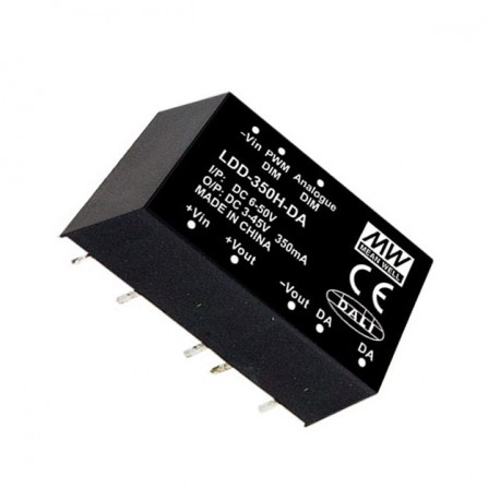 LDD-350H-DA - LDD-350H-DA MEANWELL DC-DC Step down LED driver Constant Current (CC), Input 6-50VDC, Output 0.35A / 3-45VDC..