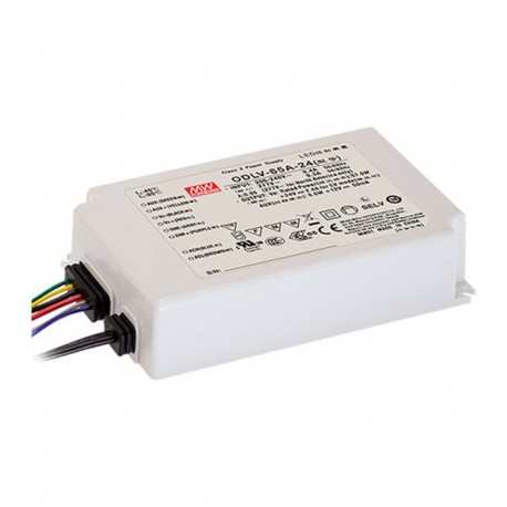 ODLV-65A-60 - ODLV-65A-60 MEANWELL AC-DC Constant Voltage LED Driver (CV) with PFC, Input range 180-295VAC, Output 60VDC /..