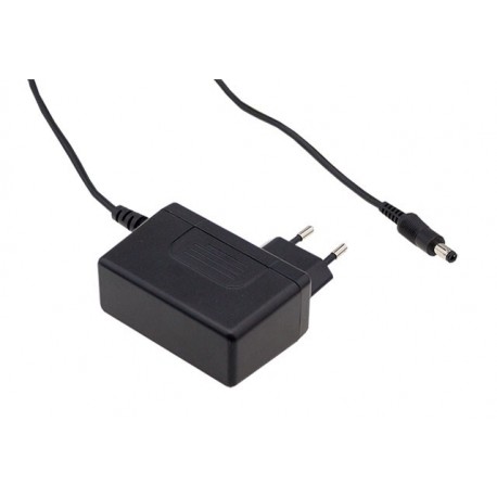 SGA40E12-P1J - SGA40E12-P1J MEANWELL AC-DC Slim wall mounted adaptor, Input range 90-264VAC with 2 pole Euro plug, Output 1..