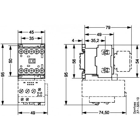 037H350402 - 037H350402 DANFOSS REFRIGERATION Contactor, CI 5-9