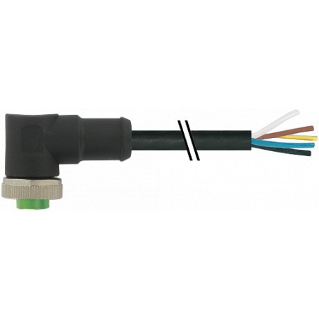 7700-A4031-UMC0300 - 7700-A4031-UMC0300 MURRELEKTRONIK Mini (7/8) 4 pole, Female 90° with cable PUR, UL/CSA, 4x16AWG, black, 3.0m