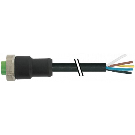 7700-A5021-UMD0750 - 7700-A5021-UMD0750 MURRELEKTRONIK Mini (7/8) 5 pole, Female Straight with cable PUR, UL/CSA, 5x16AWG, black,..